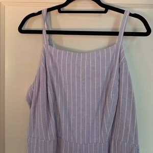 Old Navy Linen Blend Striped Jumpsuit Size 2X